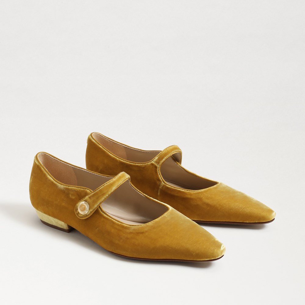 Pointed toe mary jane flats deals