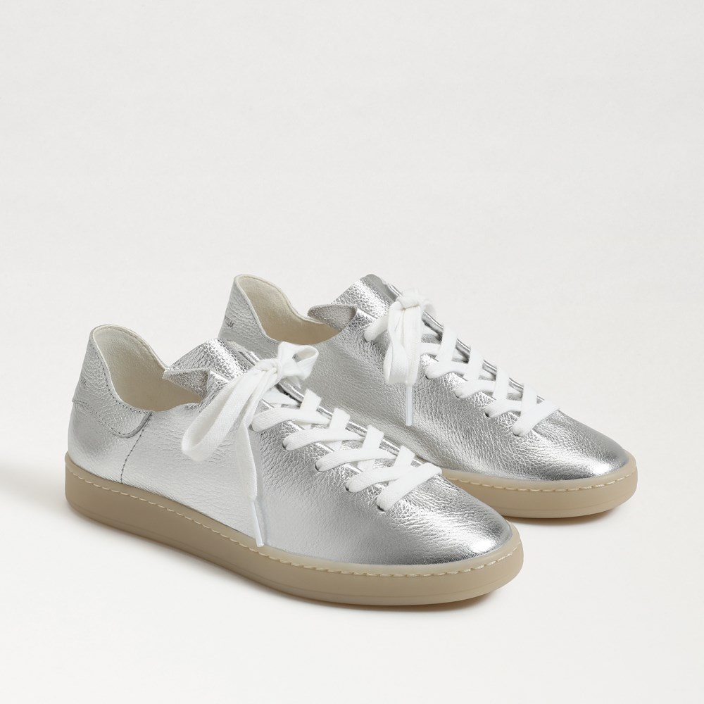 Sam edelman silver best sale sneakers