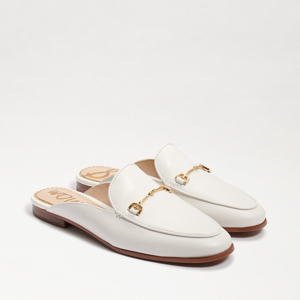 Sam Edelman Linnie Bit Mule, Bright White Leather | Womens Mules