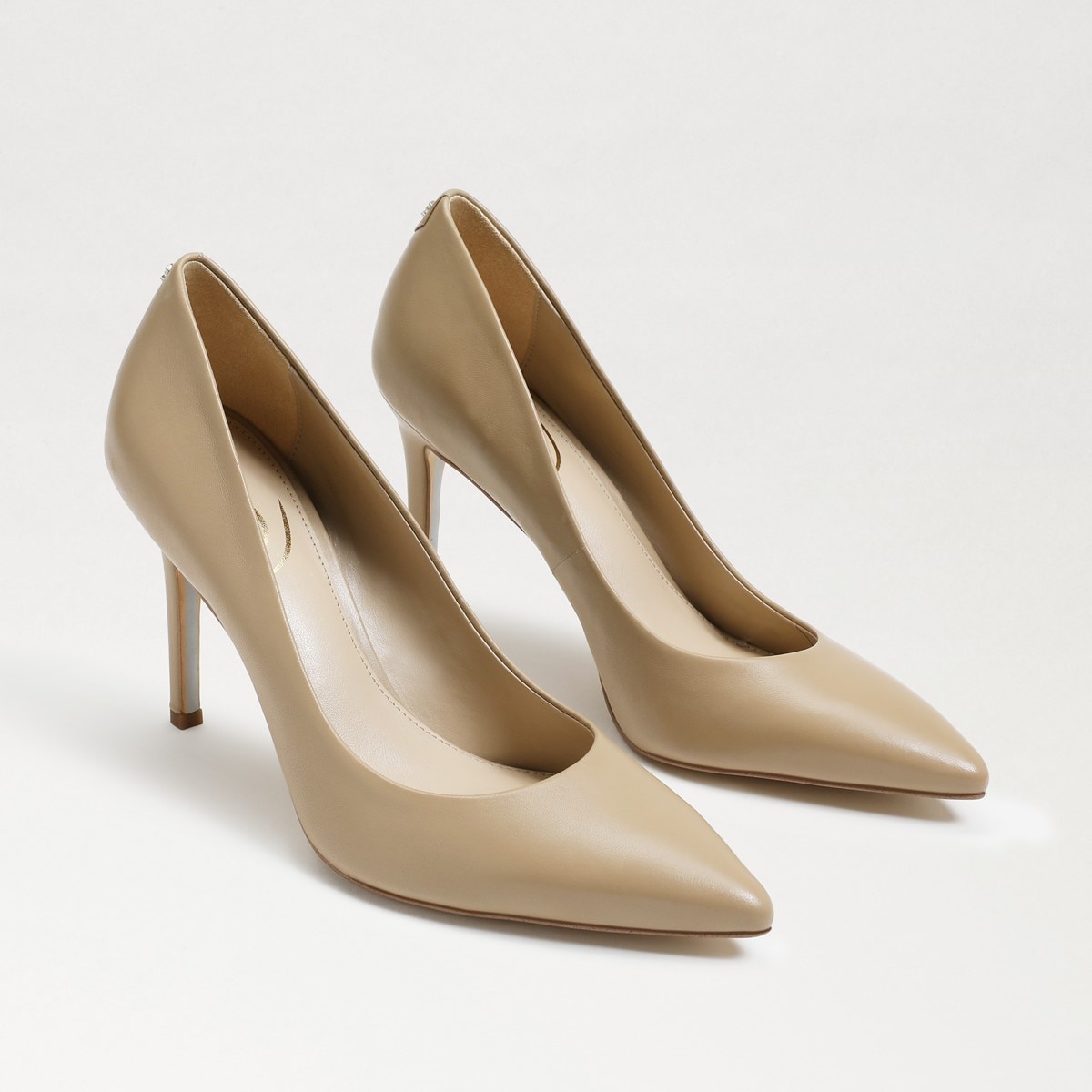 stof logik burst Hazel Pointed Toe Heel Soft Beige Leather | Womens Heels | Sam Edelman