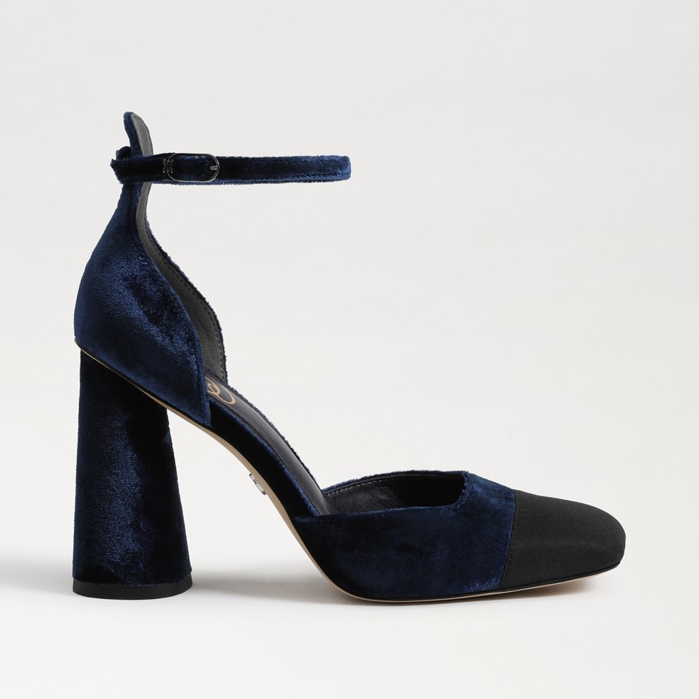 Sam Edelman Cristine Ankle Strap Block Heel Women s Heels