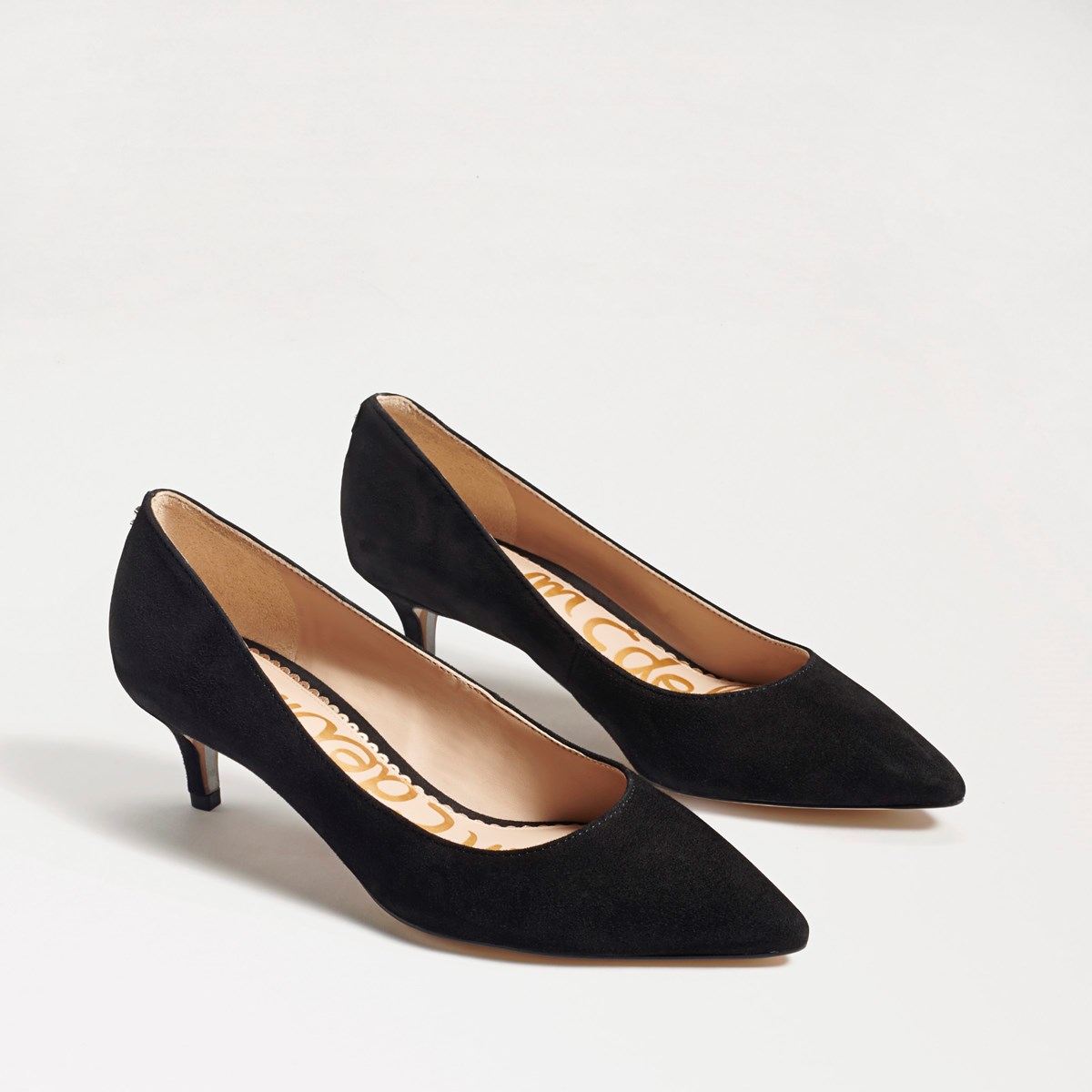 suede low heel shoes