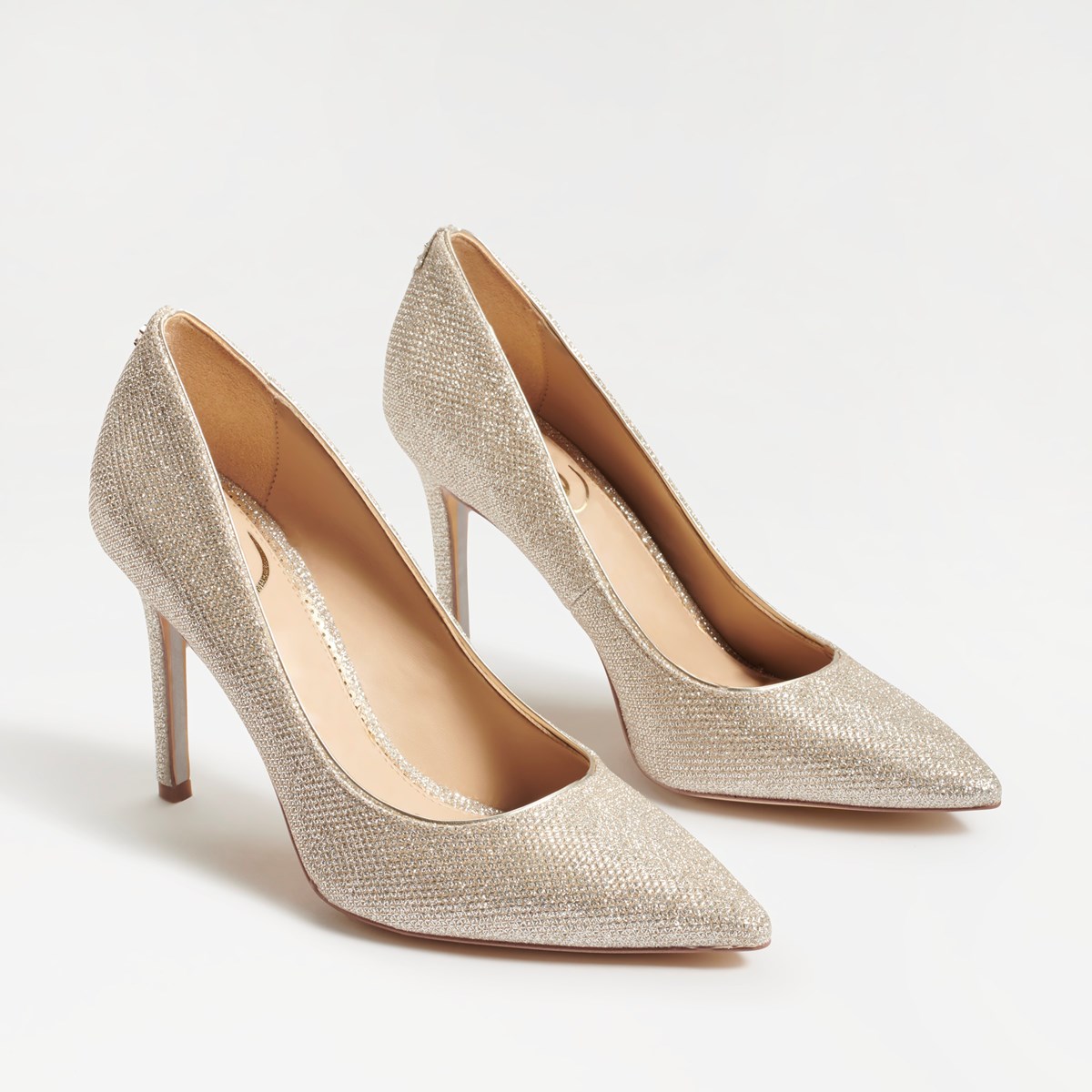 Hazel Toe Light Gold Mesh | Womens Heels Sam Edelman