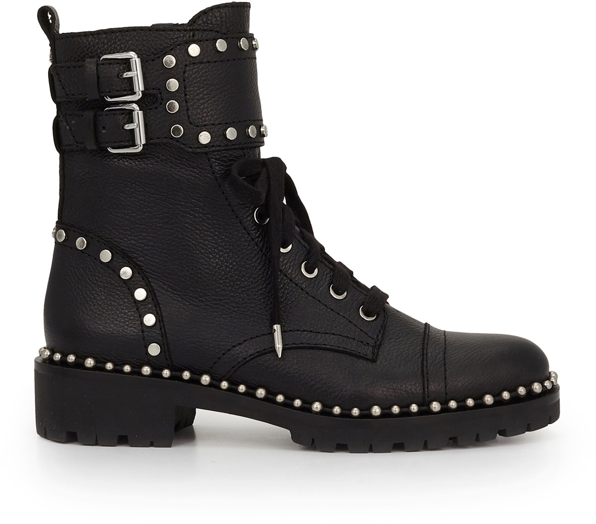 sam edelman jennifer studded combat boots black