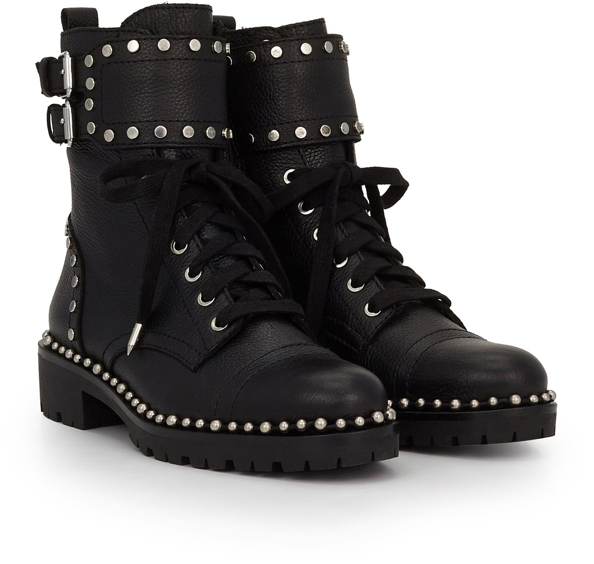 sam edelman studded combat boots