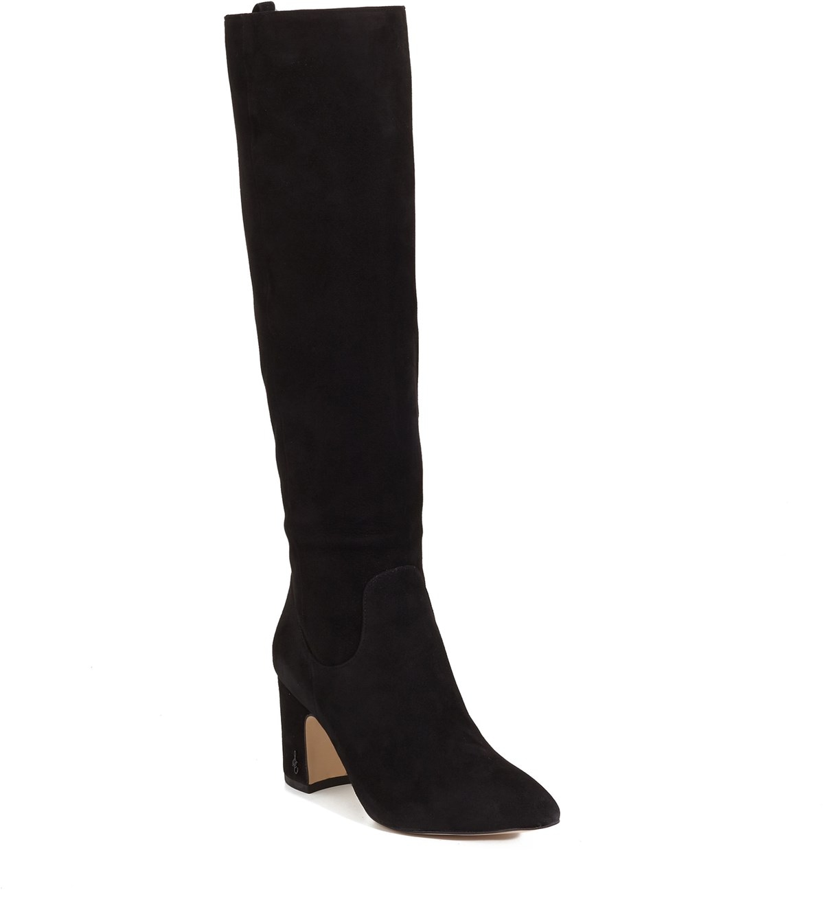 knee high leather boots with heel