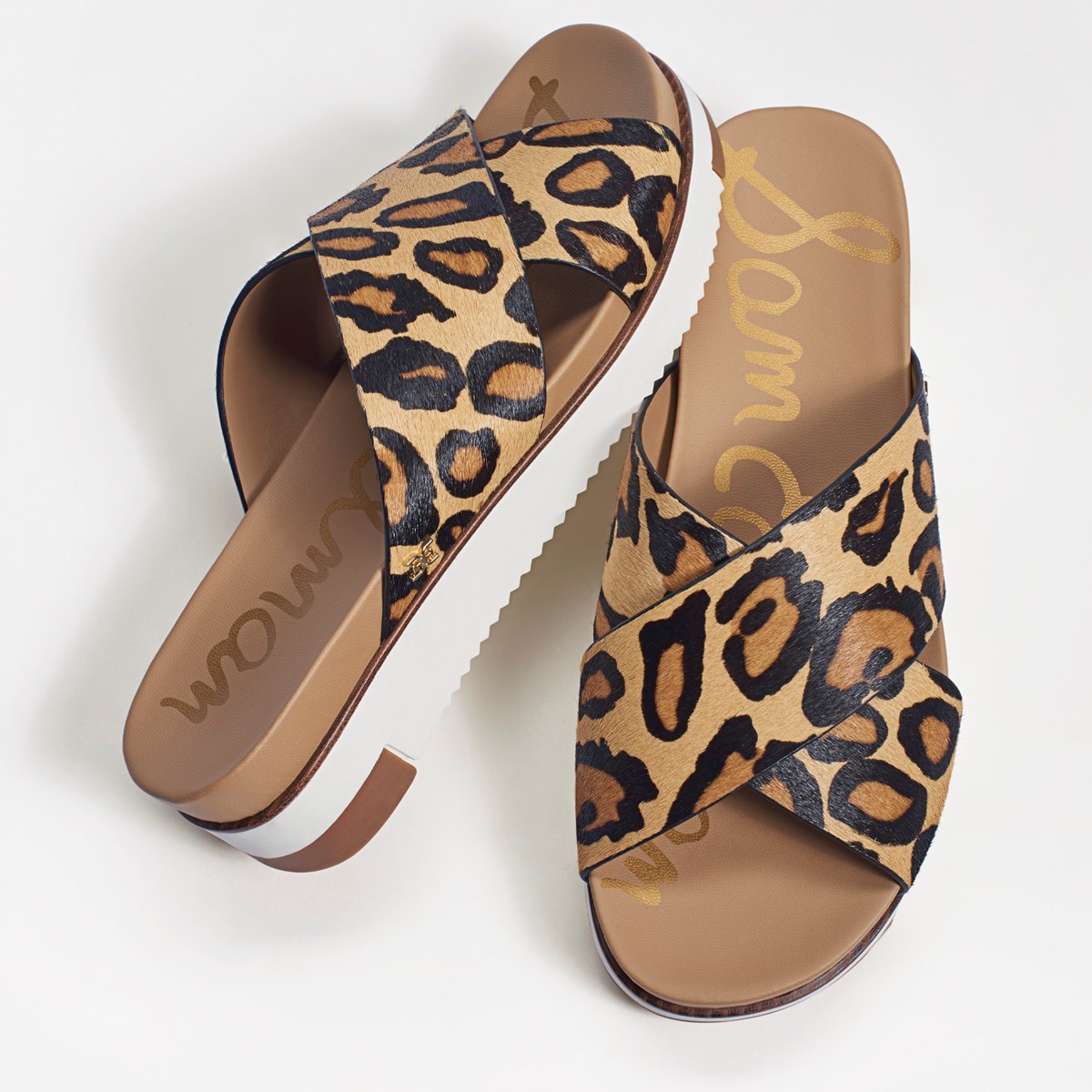 sam edelman audrea slide sandal leopard