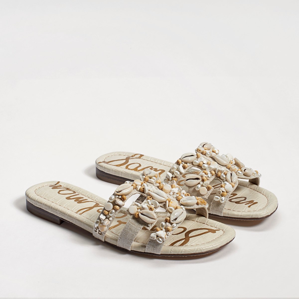 sam edelman women's bay 8 embellished slide sandals