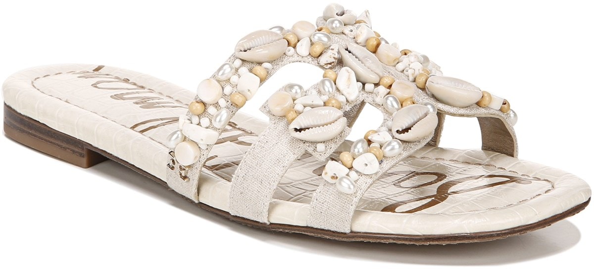sam edelman women's bay 8 embellished slide sandals
