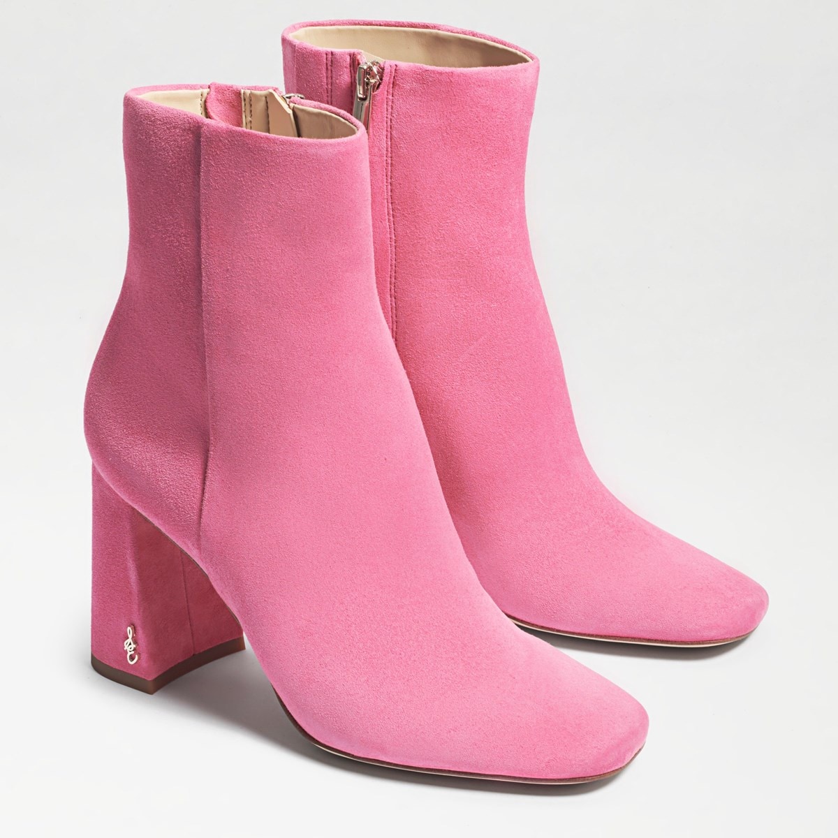 suede pink boots
