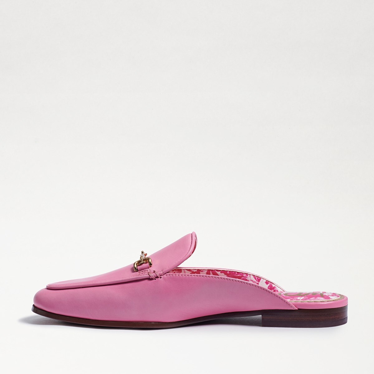 pink mule loafers