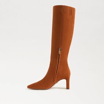 sam edelman sylvia leather tall dress boots Sam Edelman Sylvia Knee High Boot Spiced Pecan Leather 5.5