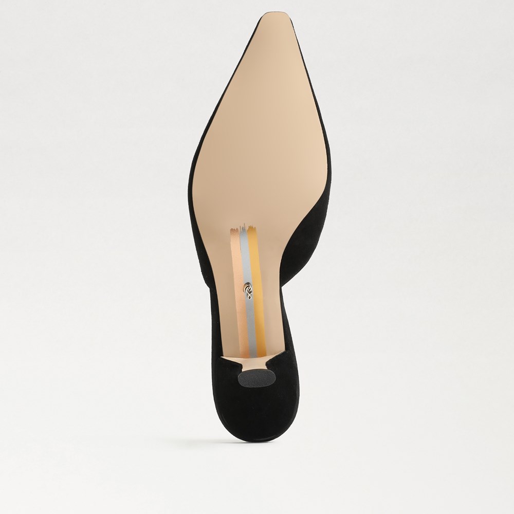 WOMENS BULB TOE MULE IN BLACK