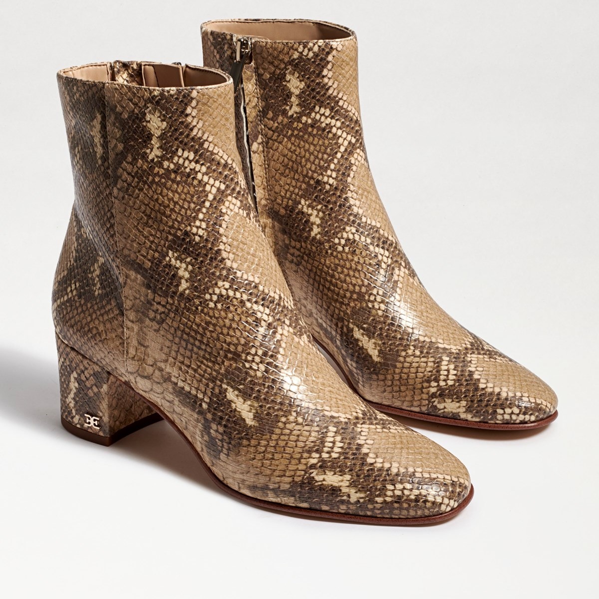 sam edelman brown leather booties