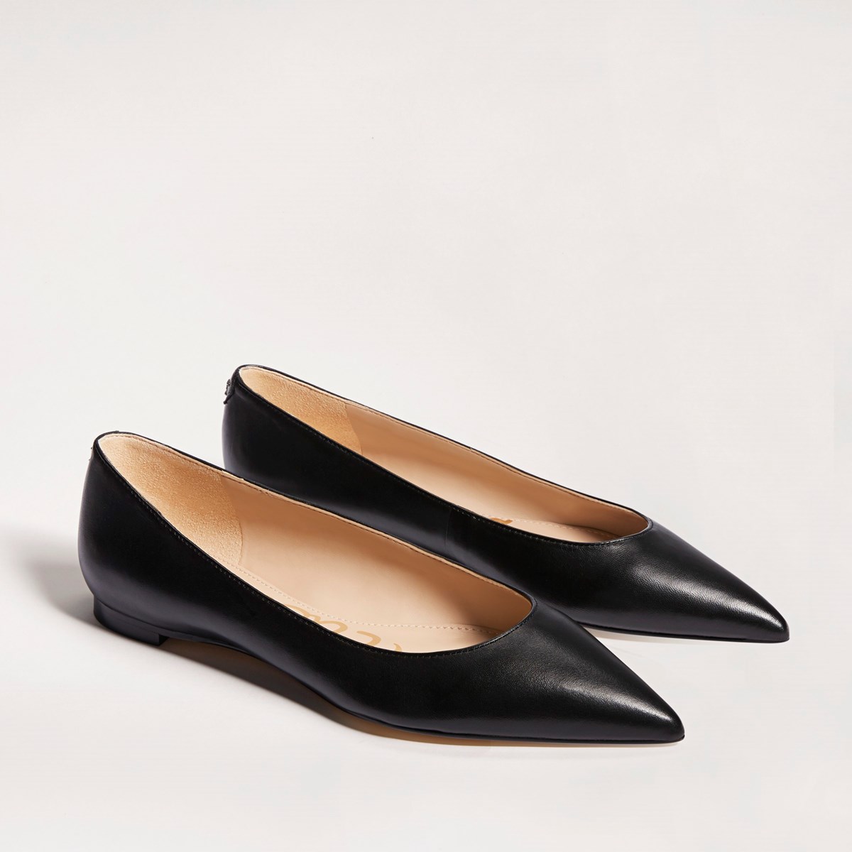 leather pointed toe flats