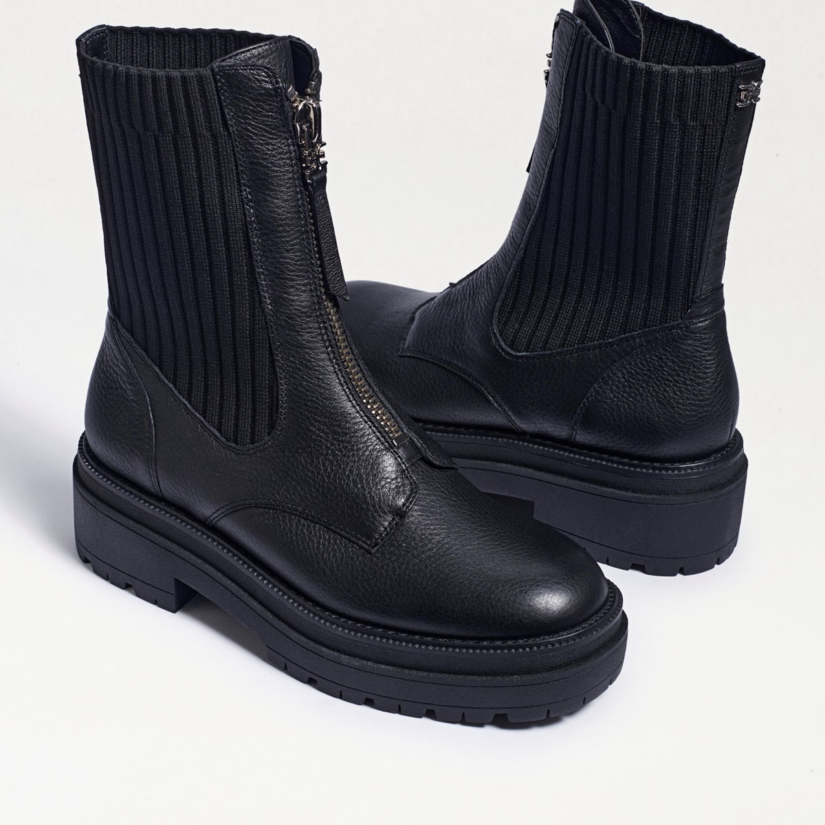 white lug sole chelsea boots