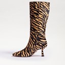 Samira Tall Kitten Heel Boot - Left