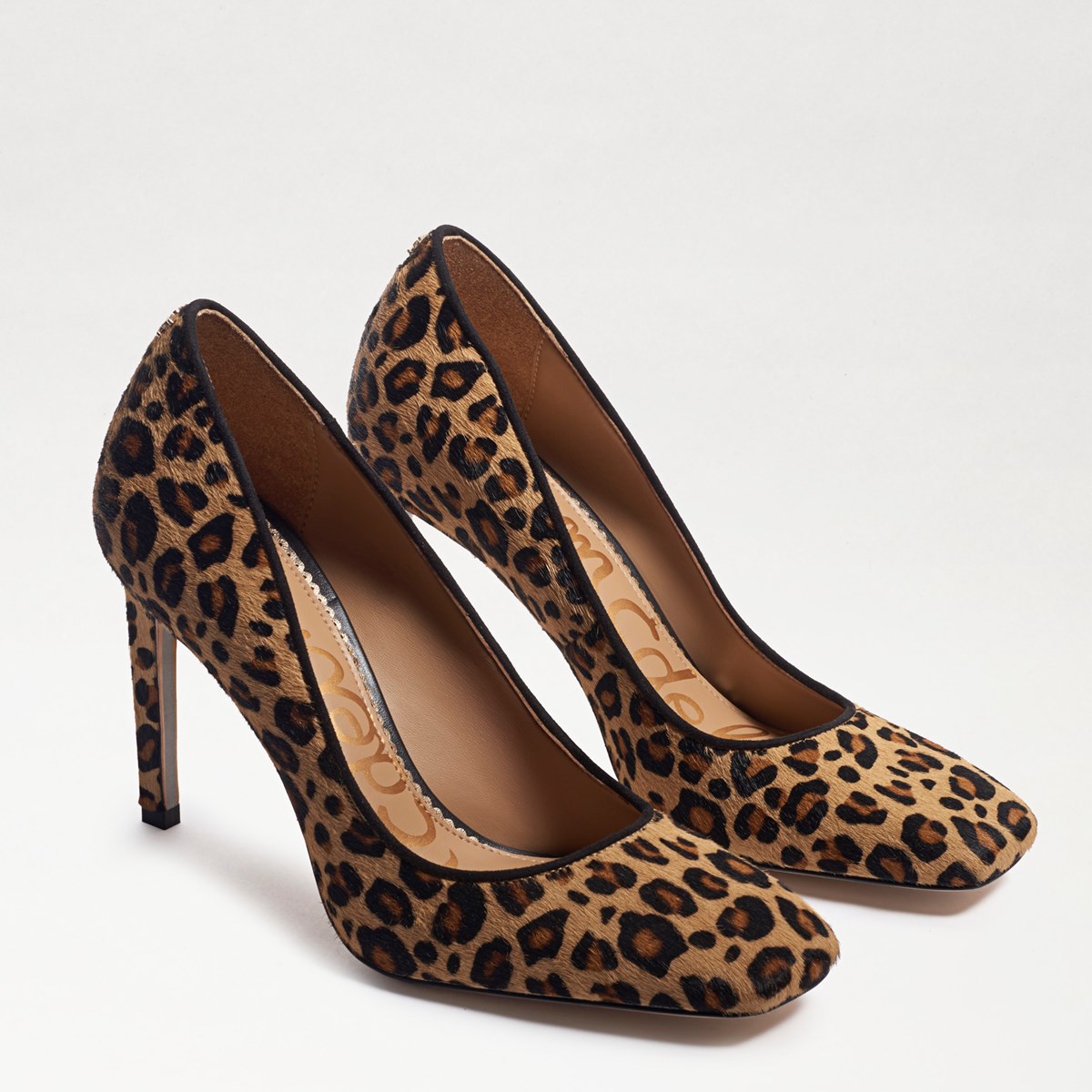 Beth Square Toe Heel New Nude Leopard Brahma | Womens Square Toe | Sam Edelman