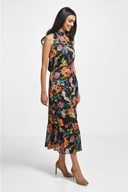 High Neck Floral Maxi Dress - Right