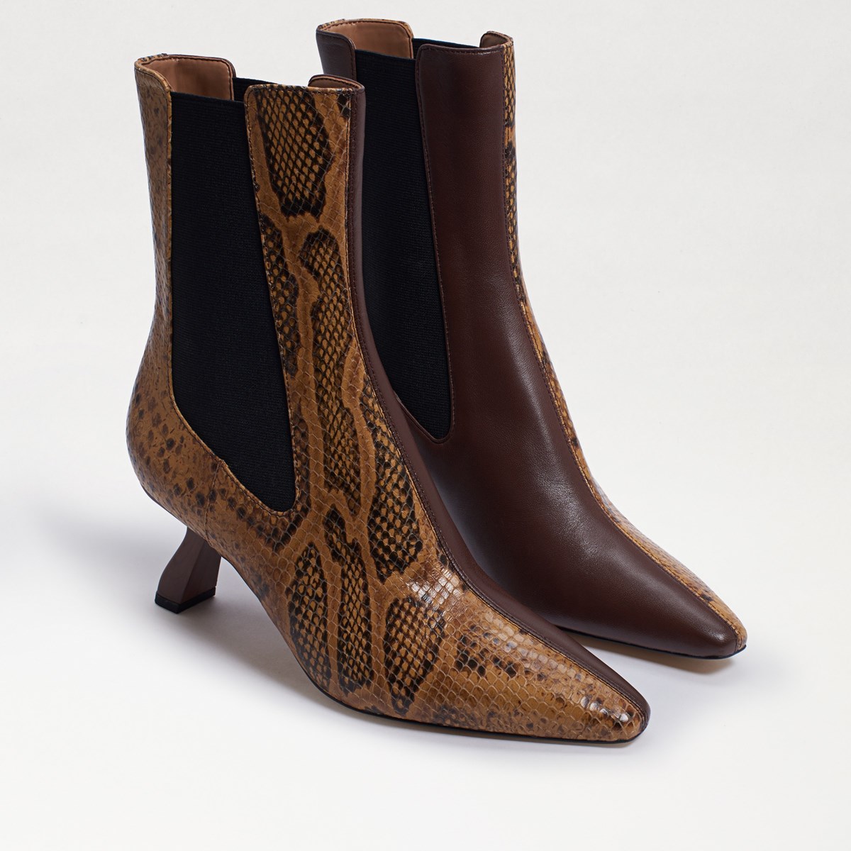 sam edelman brown leather booties