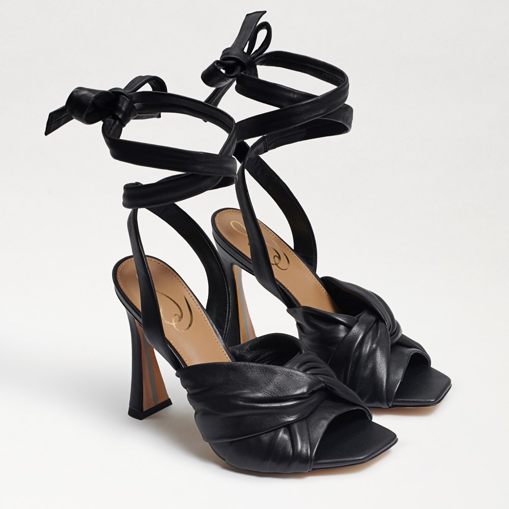 Sam edelman black strappy heels deals