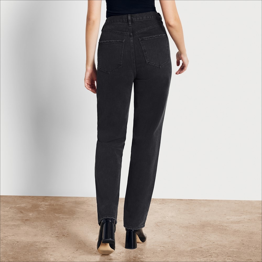 Felcia Women Patchwork Jeans High Waist Zipper Straight Denim