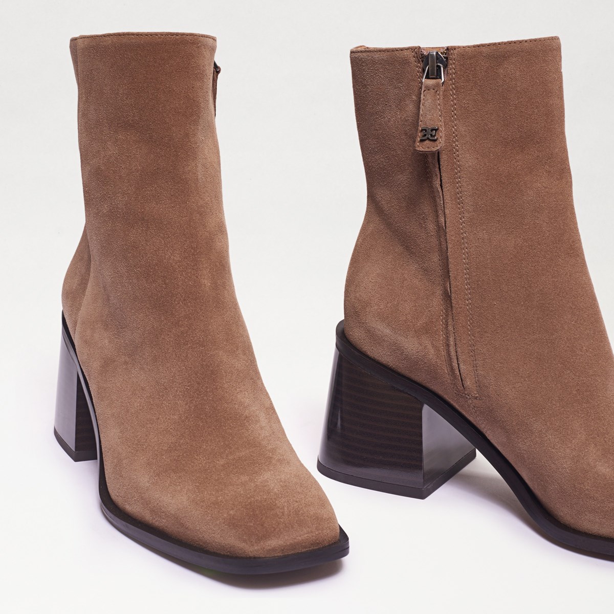 sam edelman brown leather booties