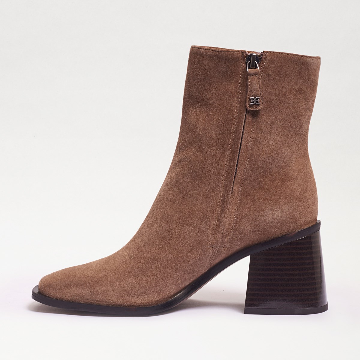 Details about / Millie Distressed Taupe Ankle Booties