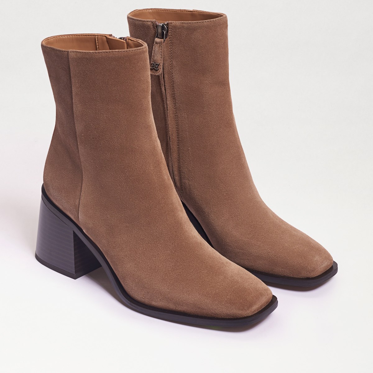 sam edelman brown leather booties