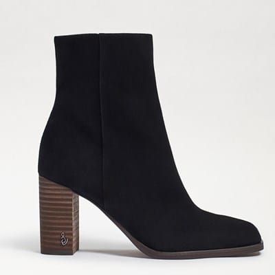 sam edelman women's packer leather low heel booties