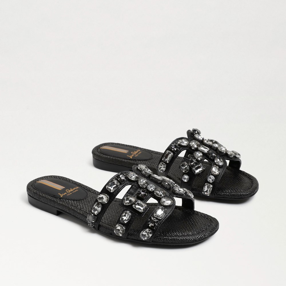 Sam edelman slides discount black