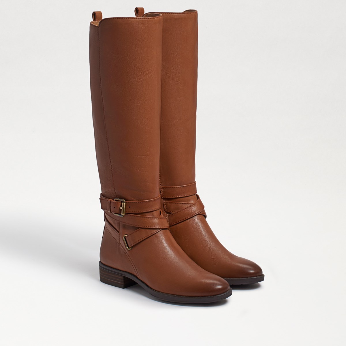 sam edelman brown leather booties