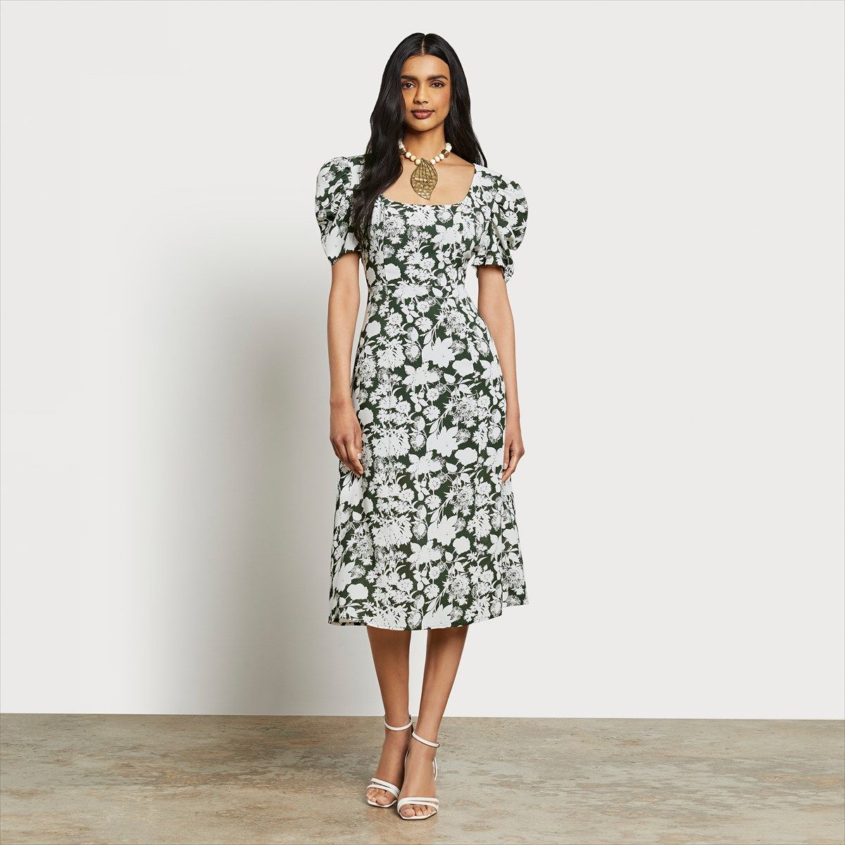 Sam Edelman Puffy Short Sleeve Midi 