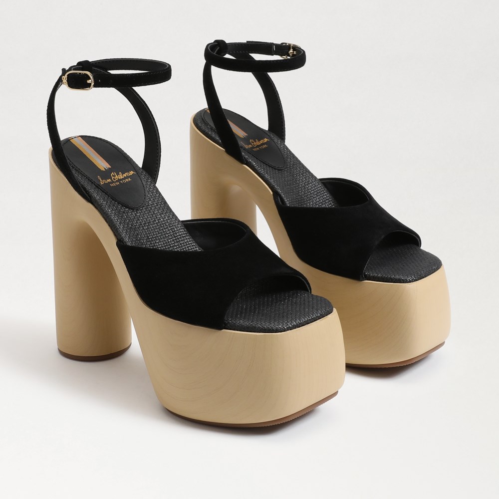 Pull&Bear high heel chunky platform sandal with buckle detail in black |  ASOS-tmf.edu.vn