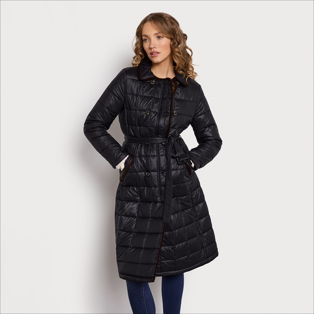 Quilted Nylon Long Coat - Women - Ready-to-Wear