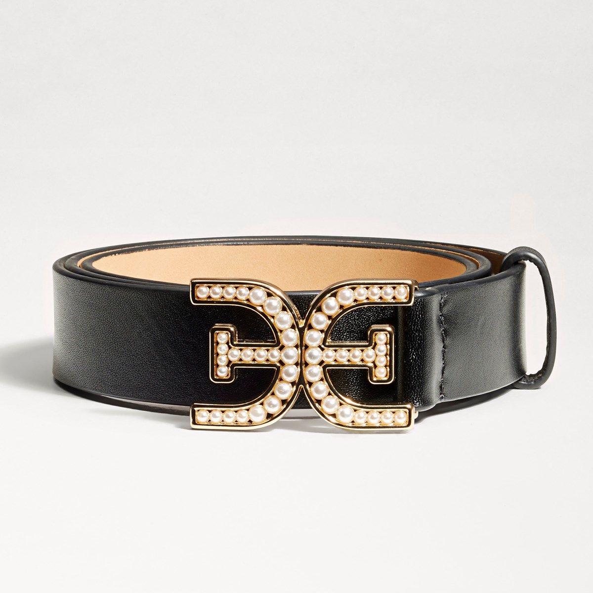 30mm Pearl Logo Belt by Sam Edelman