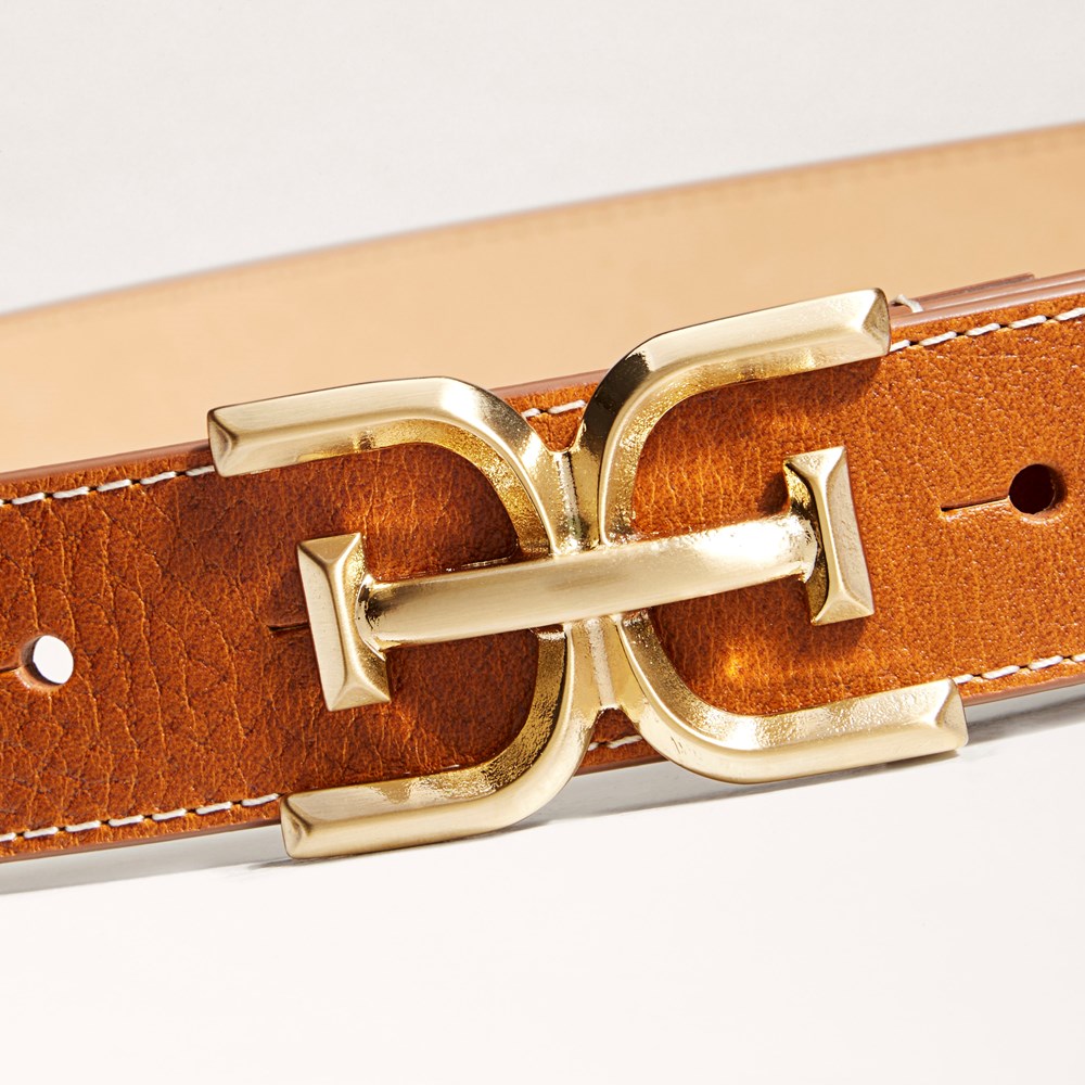 30MM Logo Stitch Belt - Front