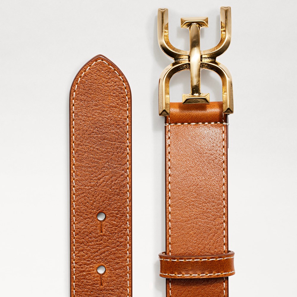30MM Logo Stitch Belt - Left