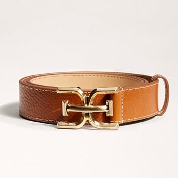 Sam Edelman 30MM Logo Stitch Belt | Women's Belts