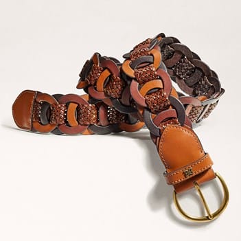 Sam Edelman 38MM Link Woven Belt | Women display picture 3