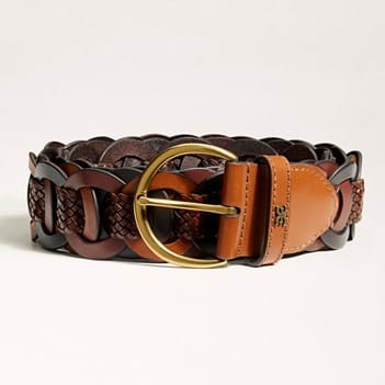 Sam Edelman Brown‎ Leather Belt with Large Holes. NWT. Size L display picture 1