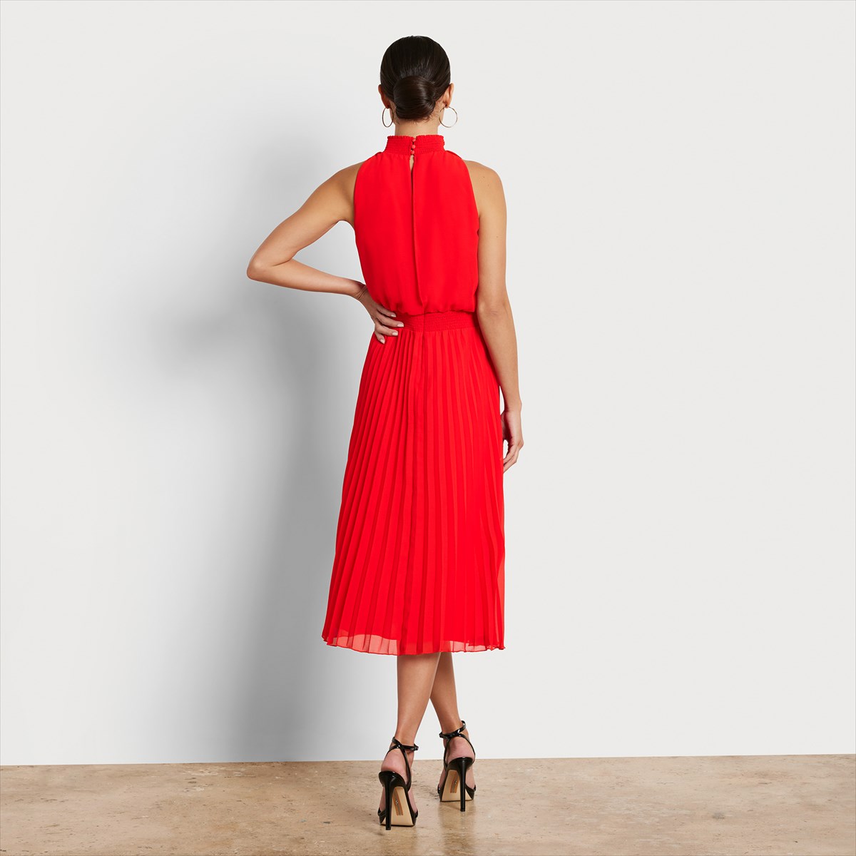 Sam Edelman High Neck Midi Dress | Women's Dresses and Jumpsuits