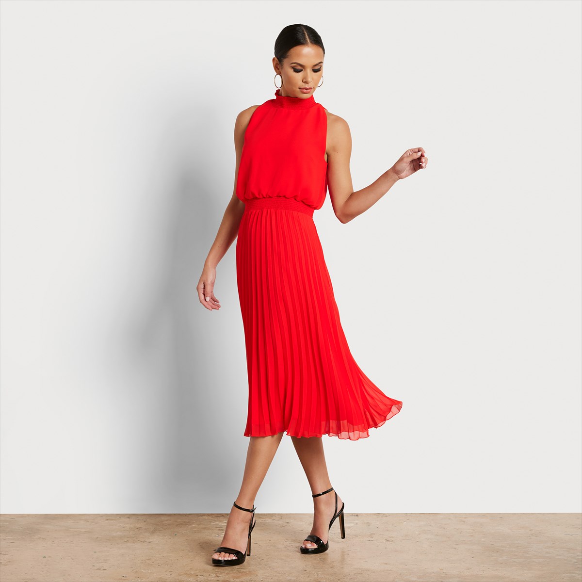 Sam Edelman High Neck Midi Dress