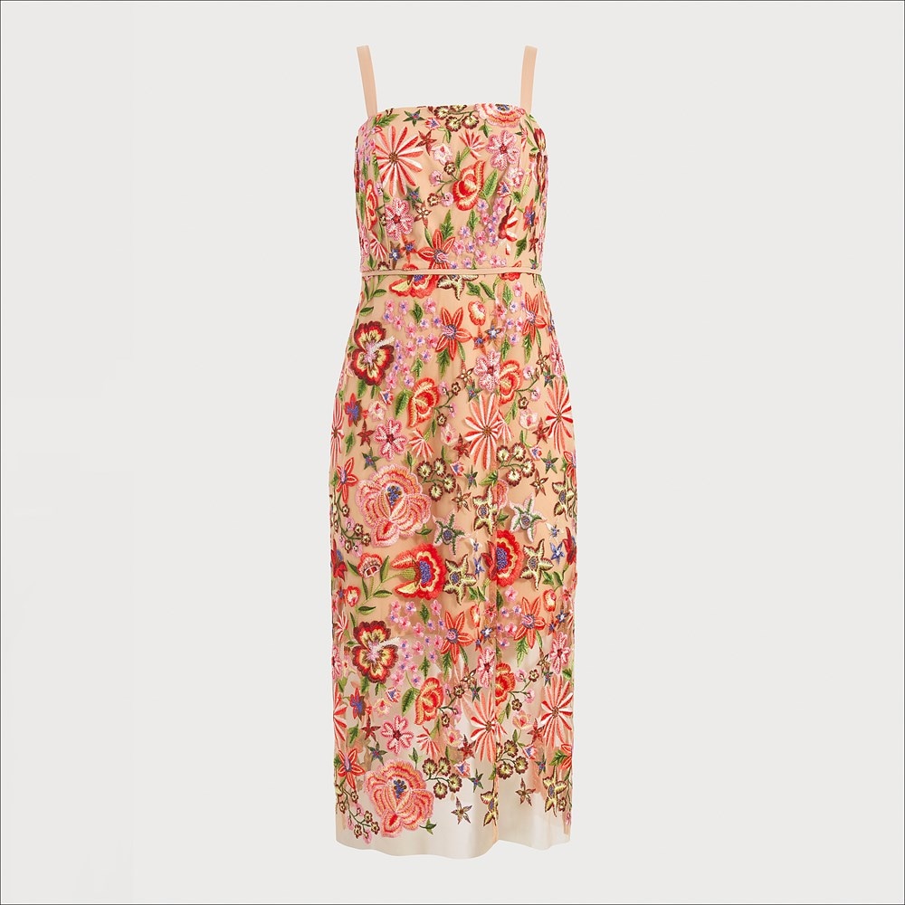 Sam edelman embroidered mesh dress cheap