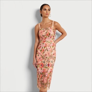 MEDI FOREST EMBROIDERY DRESS Mサイズ AMERI MEDI FOREST EMBROIDERY DRESS