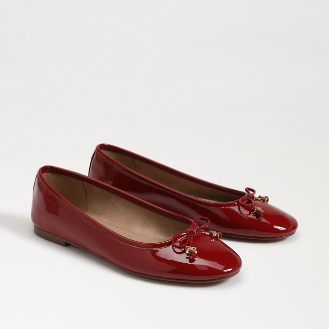 Sam edelman red ballet flats outlet