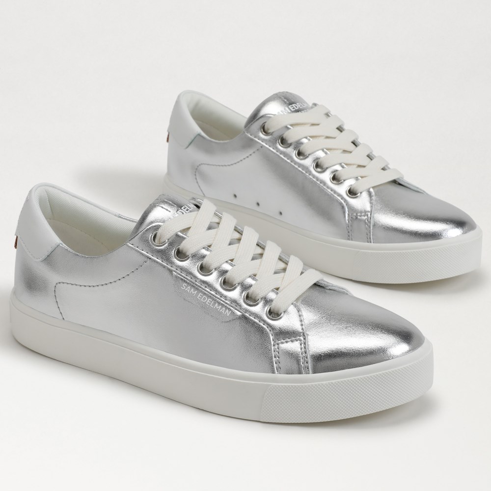 Sam edelman silver sneakers outlet