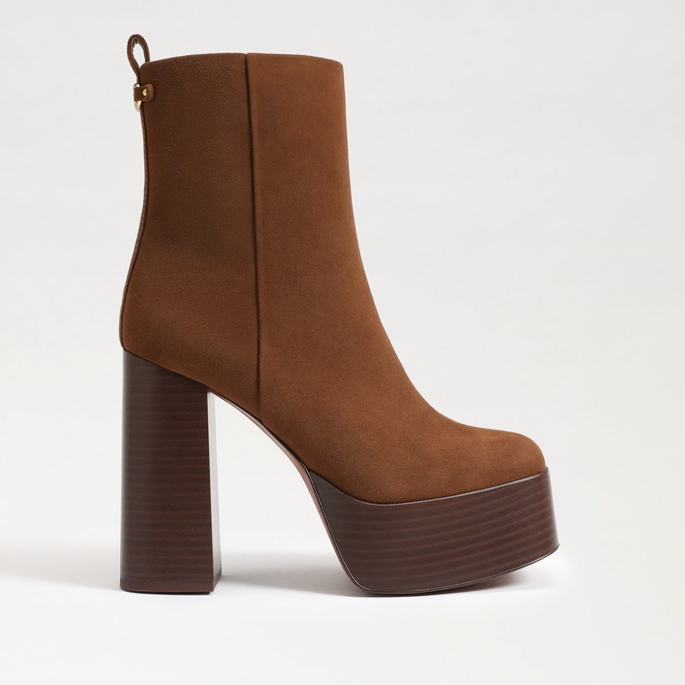 what we want WWW_HASAMUYATSU ハサムヤツ Rayza Platform Heel Bootie | Sam Edelman | ReLove