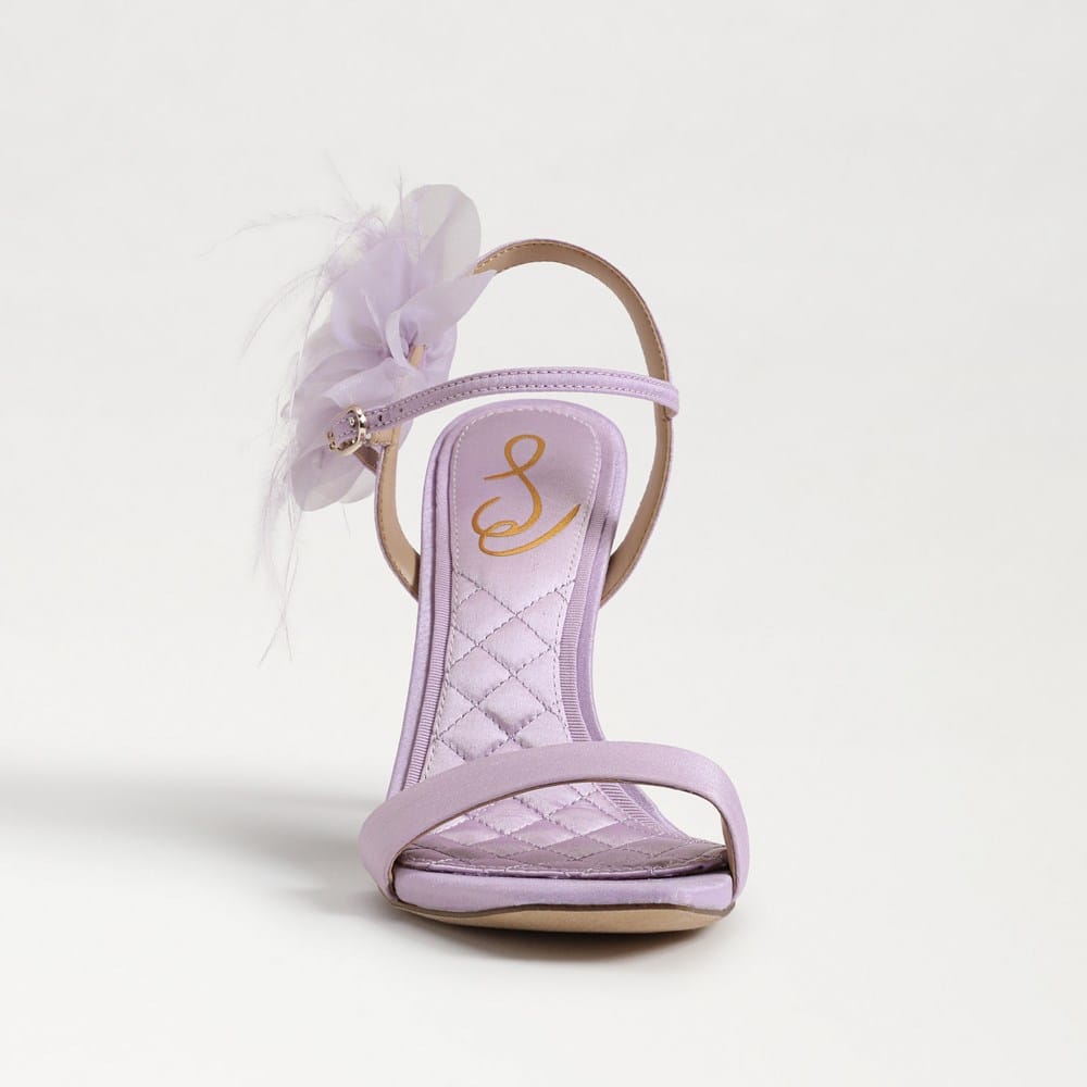 purple strappy dress sandals Amazon.com | COMFASH Women's Satin Block Heel Ankle Strappy Dress Sandals Wedding Shoes for Bridesmaids Block Heels Mid Two Piece Block Heel Dress Shoe,Dark Purple,7