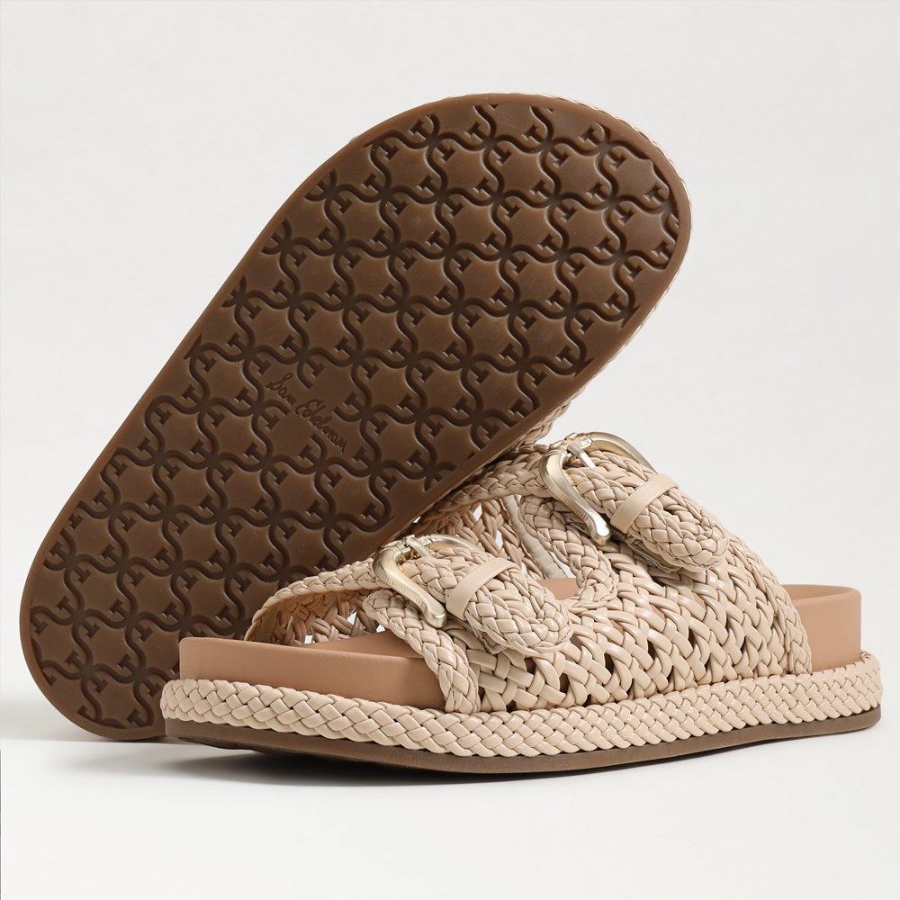 【Sam Edelman】◆Reid Buckle Slide Footbed Sandal◆LINEN◆ Sam Edelman Reid Buckle Slide Footbed Sandal | Women's Sandals